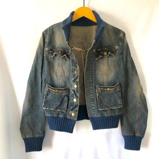 バーバリーブルーレーベル(BURBERRY BLUE LABEL)の【Mサイズ】BURBERRY BLUE LABELデニムジャケット Gジャン(Gジャン/デニムジャケット)