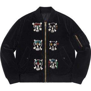 シュプリーム(Supreme)の★最終値下げ！未使用Skulls Embroidered Velvet MA-1(ブルゾン)