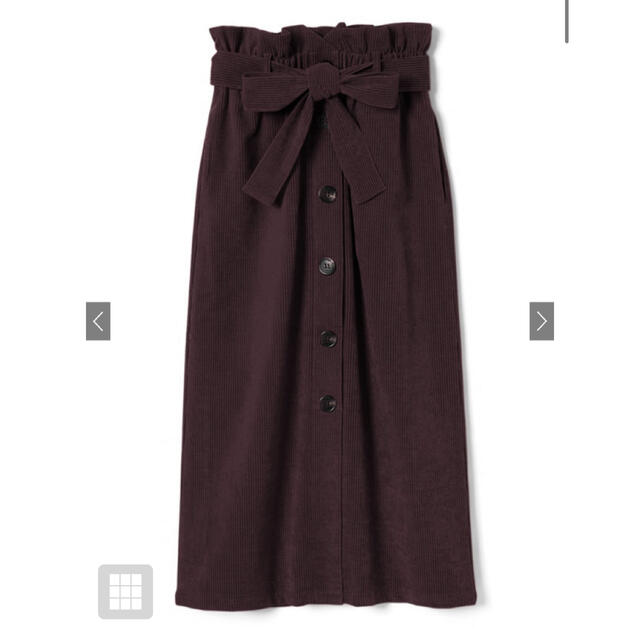 GRL(グレイル)のGRL ベルト付コーデュロイボタンスカート レディースのスカート(ロングスカート)の商品写真