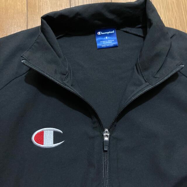 新品 Champion チャンピオン アウター ジャージ 黒ブラック 撥水 S