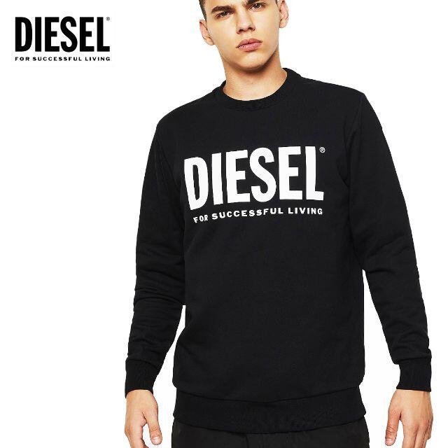 DIESEL(ディーゼル)の4 DIESEL ブラック スウェット トレーナー size M メンズのトップス(スウェット)の商品写真