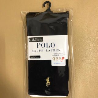 ポロラルフローレン(POLO RALPH LAUREN)の新品　レディース  ポロラルフローレン　10分丈黒レギンス　日本製　L〜LL寸(レギンス/スパッツ)