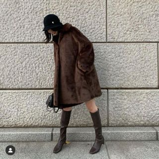 mila owen ステンカラーファーコート ロングコート