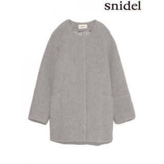 スナイデル(SNIDEL)の⭐︎様専用　　　スナイデル　コート　グレー　ノーカラーコート(ノーカラージャケット)