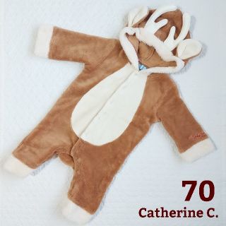 キャサリンコテージ(Catherine Cottage)のキャサリンコテージ トナカイ ロンパース 70(ロンパース)