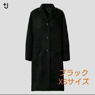 ユニクロ(UNIQLO)のUNIQLOユニクロ+J カシミヤブレンドチェスターコートブラック(チェスターコート)