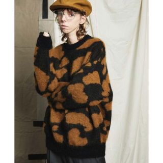 MAISON SPECIAL leopard mohair knit(ニット/セーター)