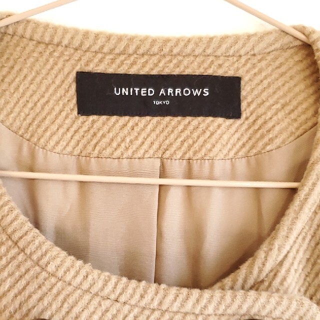 UNITED ARROWS(ユナイテッドアローズ)のYuzu2014.9.2様専用、ノーカラーコート ユナイテッドアローズ レディースのジャケット/アウター(ロングコート)の商品写真