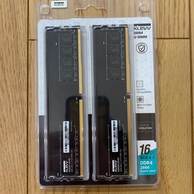 KLEVV メモリ DDR4-2666 PC4-21300 16GBキット