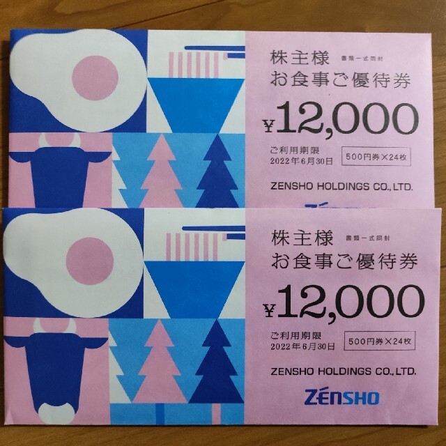 ゼンショー　優待　24000円分