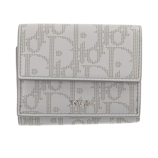 ディオール(Dior)のディオール オブリーク ギャラクシー レザー三つ折り財布(財布)