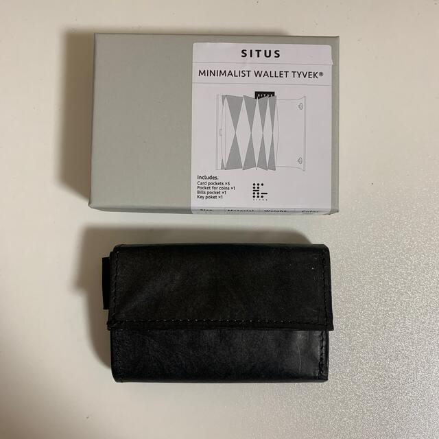 SITUS Minimalist Wallet Tyvek Black メンズのファッション小物(折り財布)の商品写真