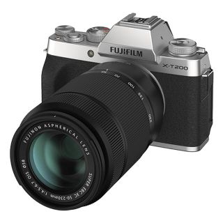 フジフイルム(富士フイルム)のFUJIFILM X-T200 ダブルズームレンズキット　シルバー(ミラーレス一眼)