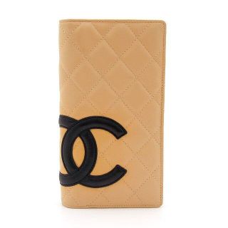 シャネル(CHANEL)の美品 シャネル 長財布 カンボンライン A26717 ベージュ CHANEL(財布)