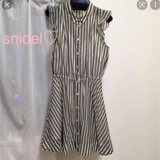 スナイデル(SNIDEL)のsnidel フリルスリーブオーガンジーシャツワンピース(ミニワンピース)