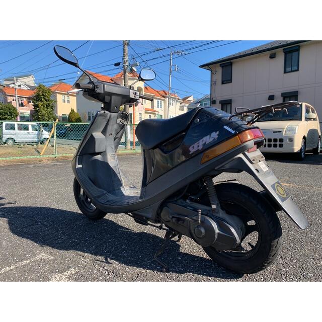 スズキ セピア 50 cc 原付 旧車 スクーター 2スト 実動 書類 カギあり