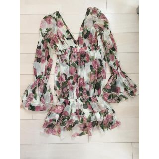 マウジー(moussy)の【最終お値下げ】☆ｍｏｕｓｓｙ 花柄ワンピース☆(ミニワンピース)