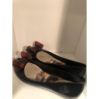 ヴィヴィアンウエストウッド(Vivienne Westwood)のヴィヴィアンメリッサコラボリボンフラットシューズレインMILK二階堂椎名林檎(その他)