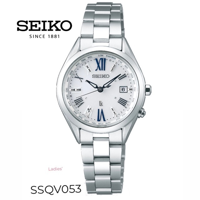 SEIKO - SEIKO ルキア ソーラー電波腕時計 ダイヤ入の+inforsante.fr