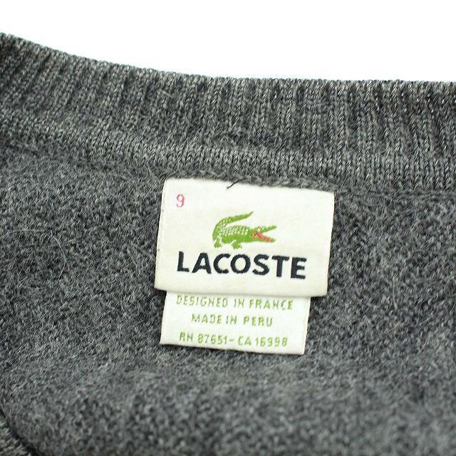 LACOSTE(ラコステ)のラコステ 90s ヴィンテージ ベビーアルパカ ニット 9 4XL グレー メンズのトップス(ニット/セーター)の商品写真