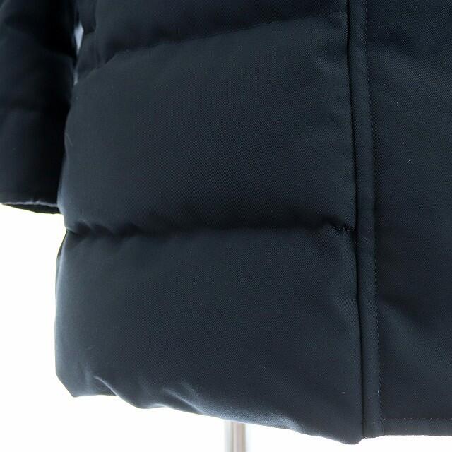 ピレネックス グルノーブル  FUR ダウンコート フィンラクーン XS 紺74cm袖丈