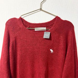 アバクロンビーアンドフィッチ(Abercrombie&Fitch)のアバクロ　セーター　ニット　赤　レッド　トップス(ニット/セーター)