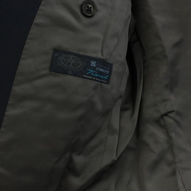麻布テーラー スーツ セットアップ 上下 ジャケット パンツ ウール L 紺 メンズのスーツ(スーツジャケット)の商品写真