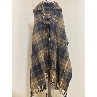 バーバリーブルーレーベル(BURBERRY BLUE LABEL)のBurberry Blue Label フリンジニットポンチョ ストール(ポンチョ)