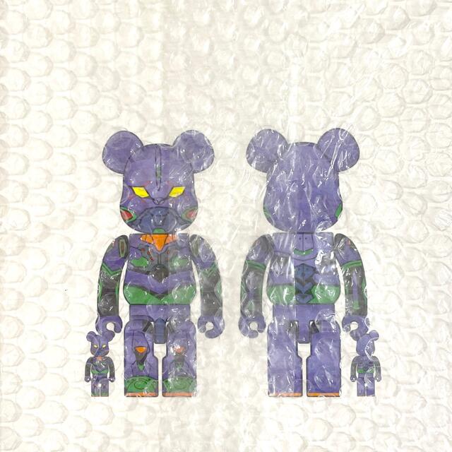 BE@RBRICK エヴァンゲリオン初号機CHROME 100% 400%