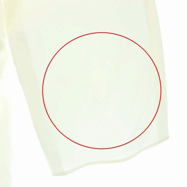 Drawer(ドゥロワー)のドゥロワー シャーリング ブラウス プルオーバー 長袖 36 白 オフホワイト レディースのトップス(シャツ/ブラウス(長袖/七分))の商品写真