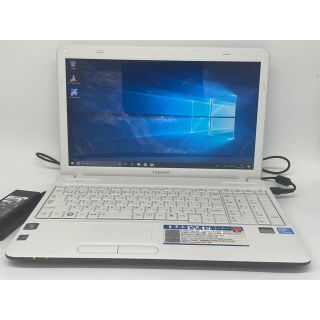 トウシバ(東芝)のWindows10 東芝 ホワイト ノートパソコン オフィス(ノートPC)