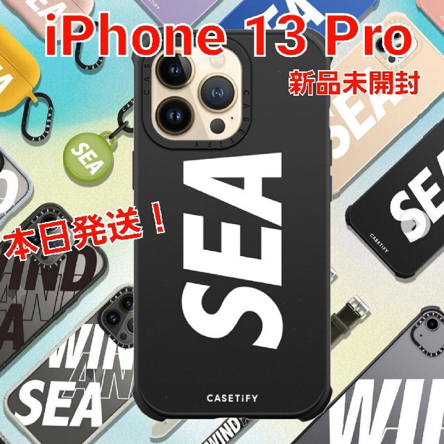 blackCASETiFY × WIND AND SEA iPhone13 Proケース黒