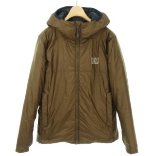 ヘリーハンセン(HELLY HANSEN)のヘリーハンセン 中綿 フーデット ジャケット パーカー M ブラウン系 RRR(ナイロンジャケット)