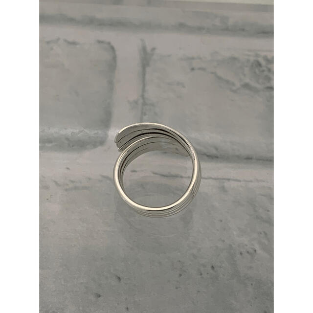 美品　ヴィンテージ　メキシカンジュエリー　モダン　ツイスト　リング　18号 メンズのアクセサリー(リング(指輪))の商品写真