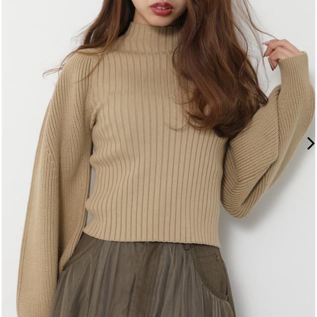 rienda(リエンダ)のrienda【美品】Low Gauge SLV Knit TOP レディースのトップス(ニット/セーター)の商品写真