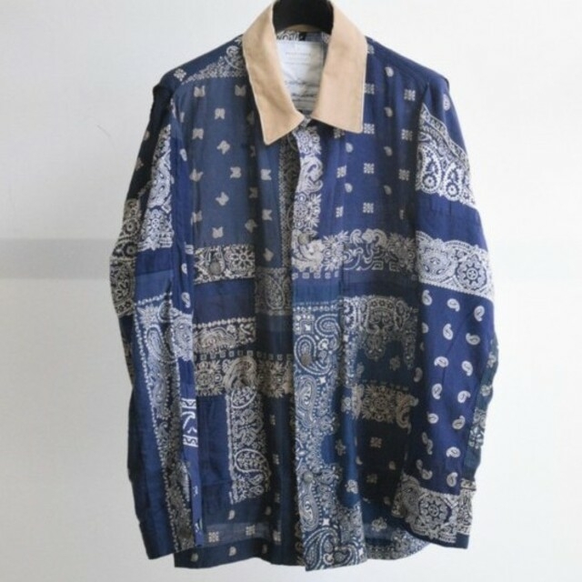 ー品販売 READYMADE BANDANA BURN COAT NAVY 2 シャツ - accutrain.com