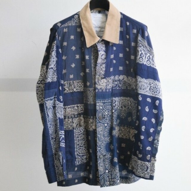 READYMADE BANDANA BURN COAT NAVY 2