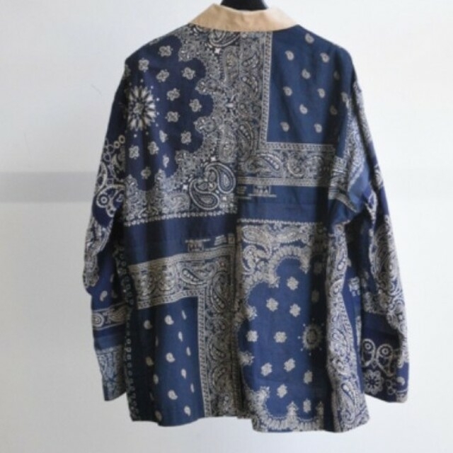 READYMADE BANDANA BURN COAT NAVY 2