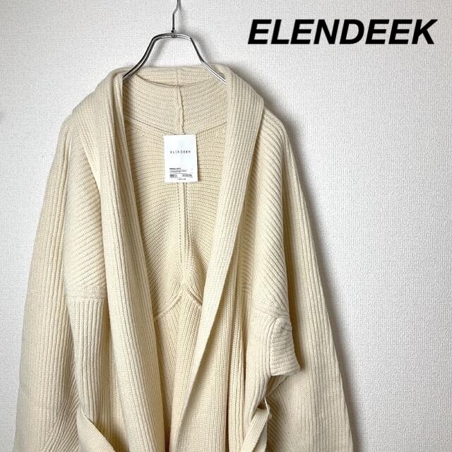 【新品タグ付】ELENDEEK｜ニットガウン