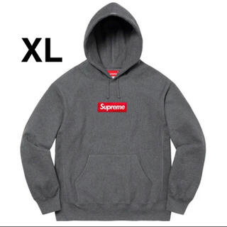 シュプリーム(Supreme)のsupreme Box Logo Hooded Sweatshirt チャコール(パーカー)