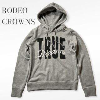 ロデオクラウンズ(RODEO CROWNS)のRODEO CROWNS パーカー 刺繍 レディースS 杢グレー(パーカー)