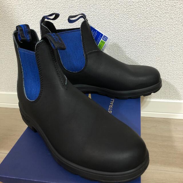 Blundstone(ブランドストーン)のUK7 【新品未使用】ブランドストーン　ブラック&ブルー　サイドゴアブーツ メンズの靴/シューズ(ブーツ)の商品写真