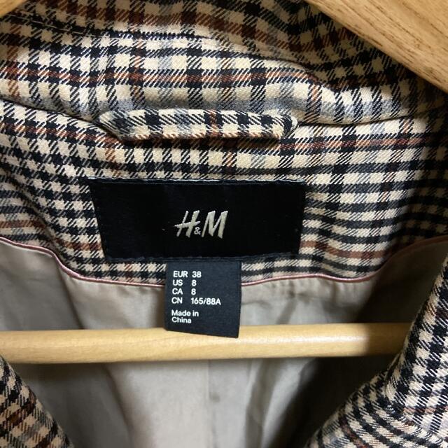 H&M(エイチアンドエム)のH&Mチェックジャケット レディースのジャケット/アウター(テーラードジャケット)の商品写真