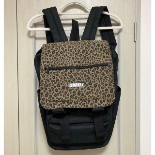 ウィゴー(WEGO)のWEGO ヒョウ柄×ブラック リュック(リュック/バックパック)