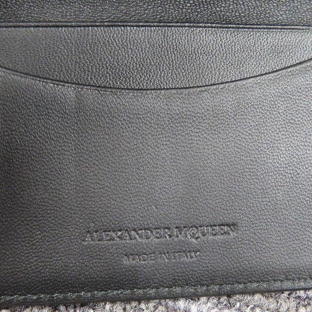 Alexander McQueen(アレキサンダーマックイーン)の新品アレキサンダーマックイーンスカルカードケースレザースカルシルバーゴールド金銀 メンズのファッション小物(名刺入れ/定期入れ)の商品写真