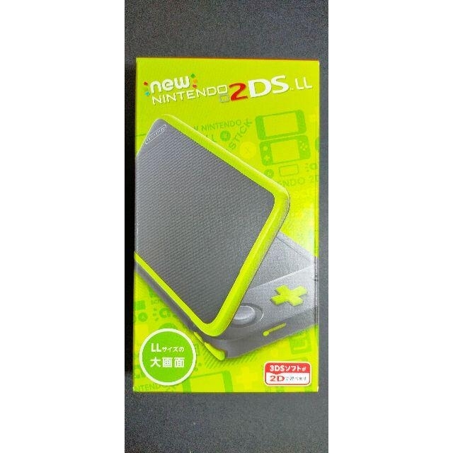 納品書付 Newニンテンドー2DS LL【ブラック×ライム】任天堂の通販 by