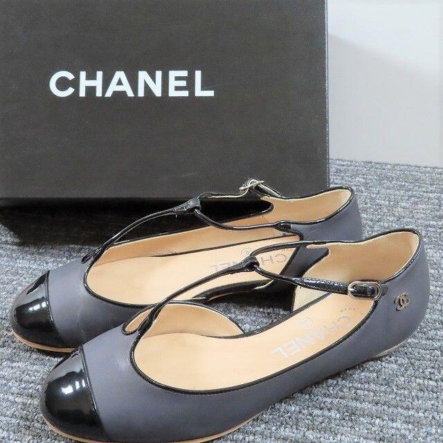 極美品✨CHANEL シャネル バレリーナ バレエ　フラットシューズ パンプス