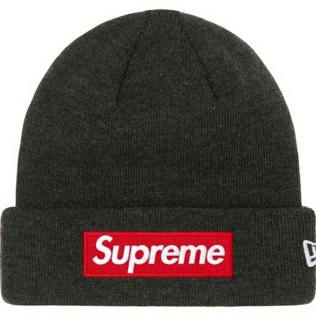 Supreme New Era Box Logo Beanie　Charcoal