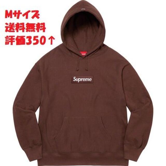 Box Logo Hooded Sweatshirt Brown