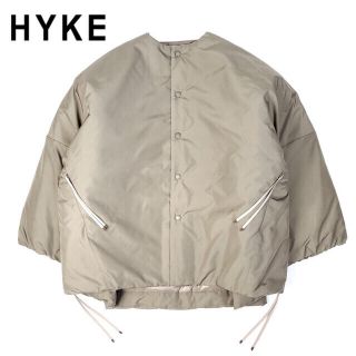 ハイク(HYKE)のHYKE OXFORD COLLARLESS ジャケット　アウター(ノーカラージャケット)